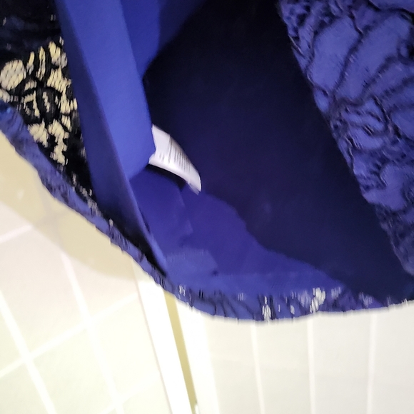 Ralph Lauren Lace Blue Dress 12 New - Picture 8 of 12